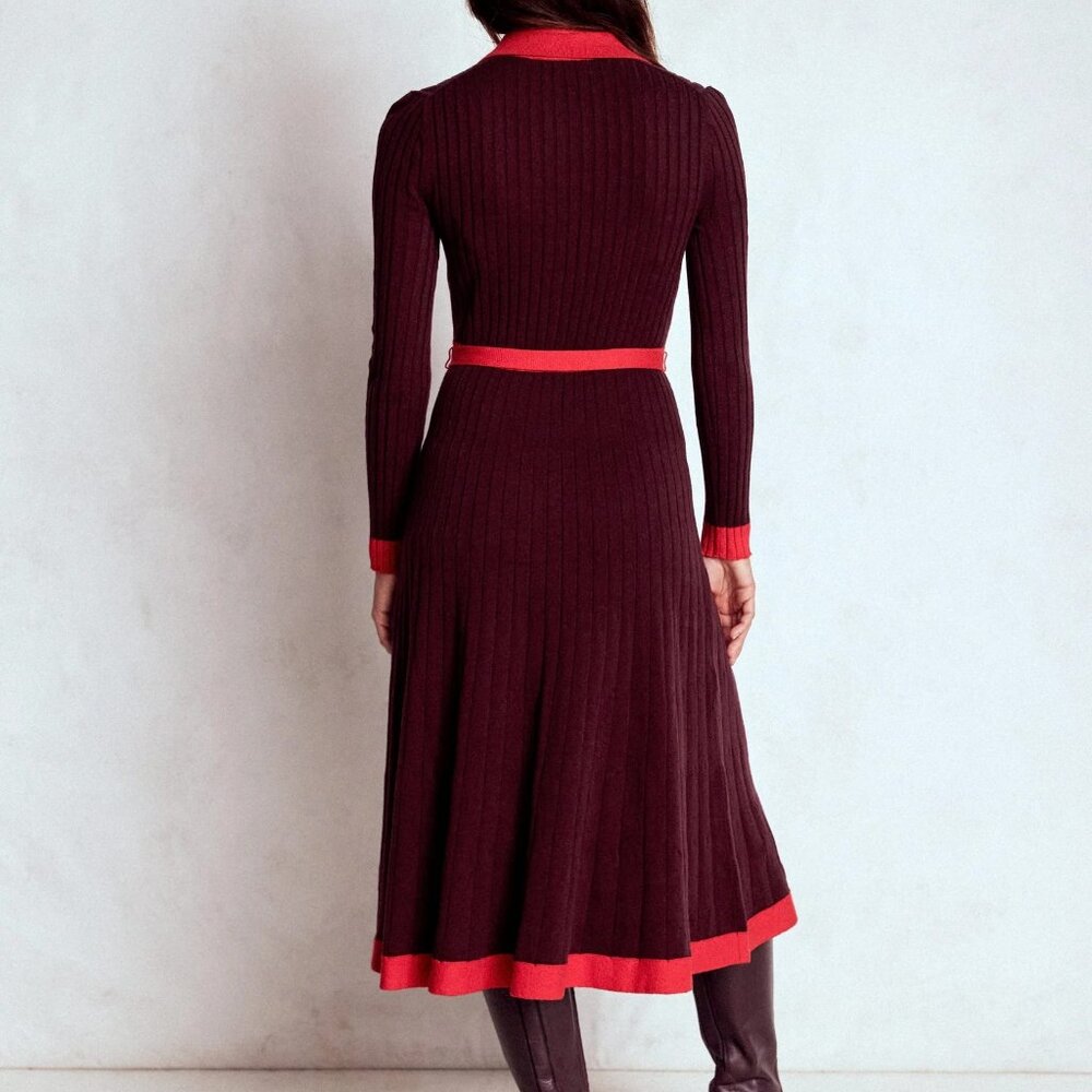 Two-tone Petite Midi Sweater Dress - NWT - 4P - Picture 5 of 5